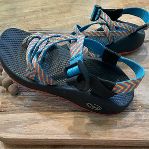 Chaco ZX/2 Yampa Women’s Size 6‎ Colorful Strappy Toe Loop Sandal W/ Vibram Sole